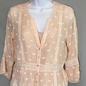 Sundance Size Small Boho Top and Camisole